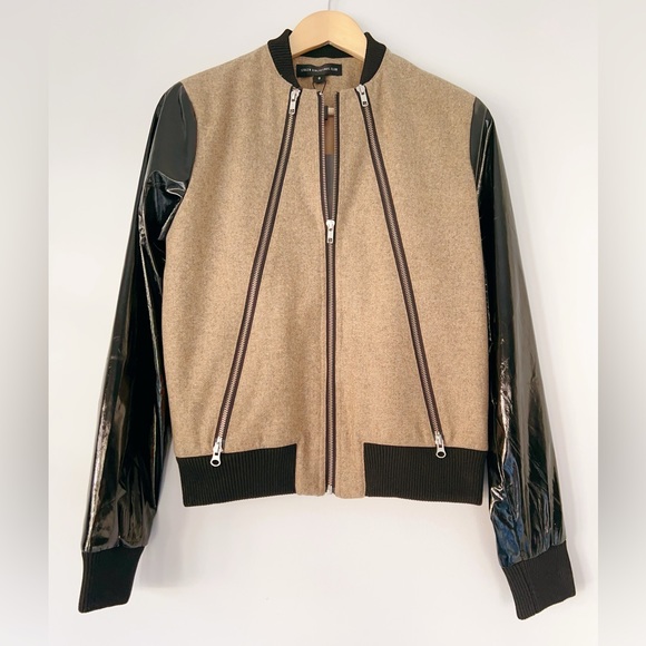 Stolen Girlfriends Club Jackets & Blazers - WOOL SEPIA TWEED BOMBER (FINAL SALE)